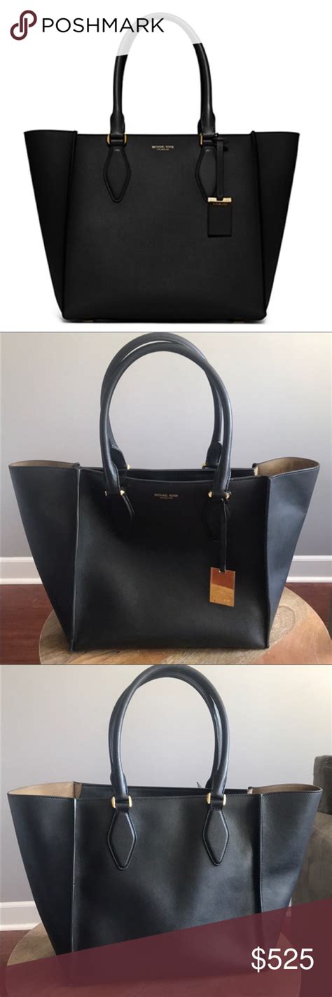 michael kors gracie large tote|Michael Kors Large Gracie Grained Tote Handbags.